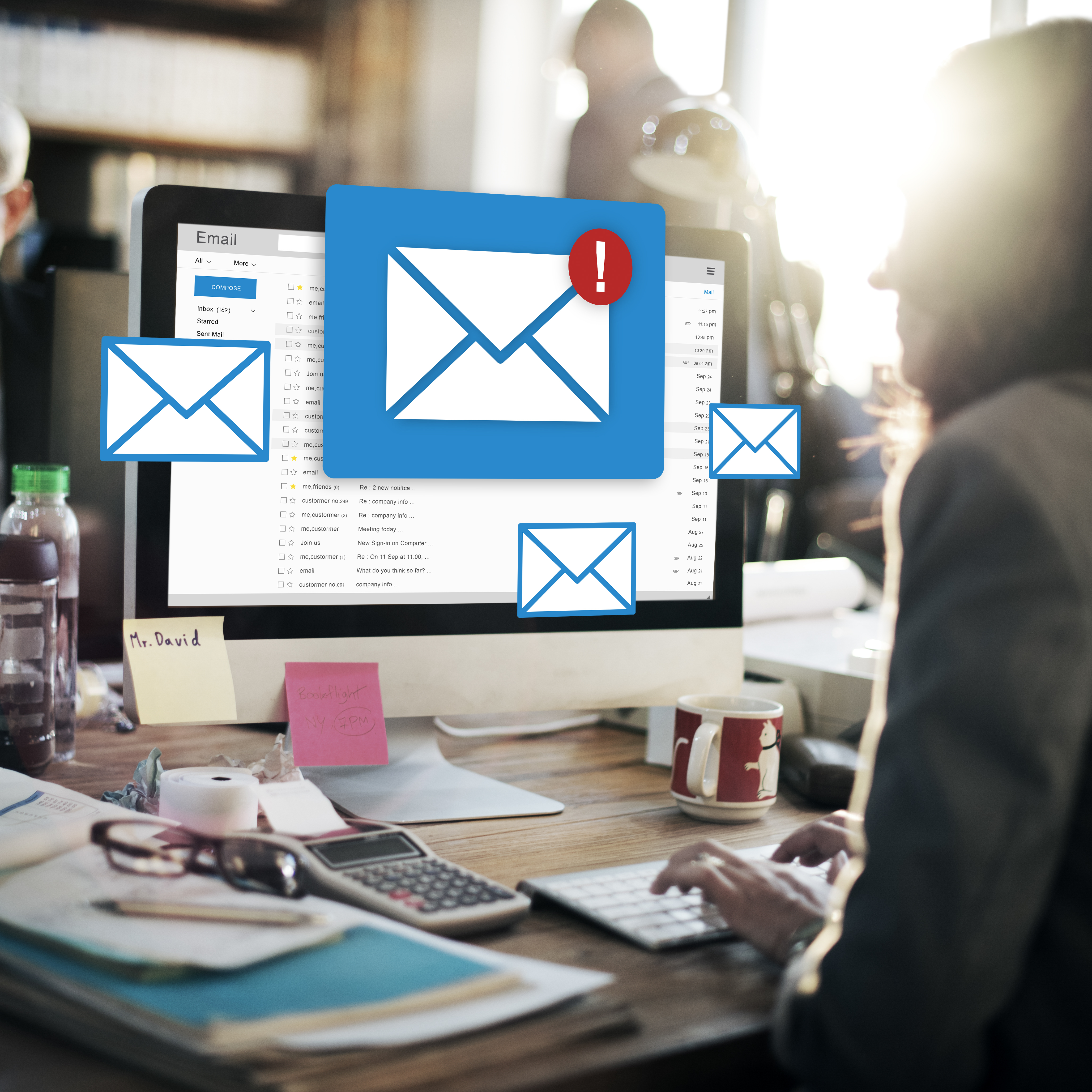 Advanced message and online chat concept